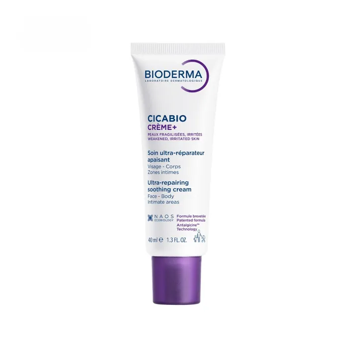 Bioderma Cicabio Crème+ 40ml Soin Ultra-Réparateur Apaisant pour Peaux Abimées et Irritées