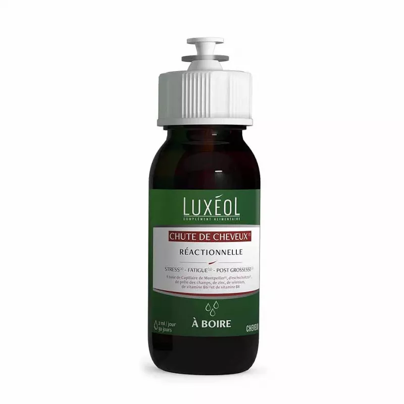Luxéol Chute de Cheveux Réactionnelle gouttes buvable 60ML