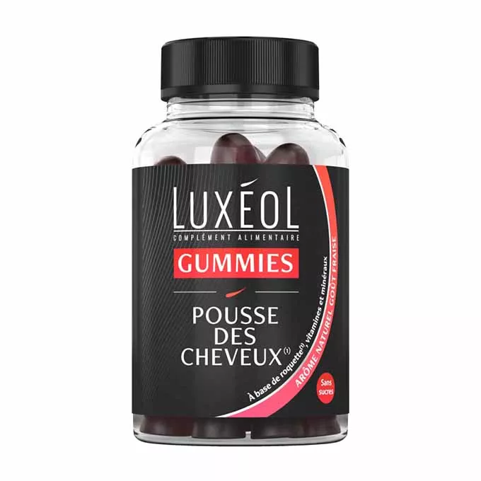 LUXéOL Gummies Pousse des Cheveux, 60 gummies