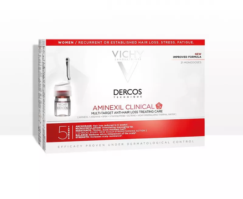 VICHY DERCOS Aminexil Clinical 5 - Femmes