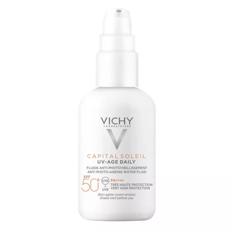VICHY CAPITAL SOLEIL - UV-Age Daily SPF50+ Fluide Anti-Photovieillissement, 40ml