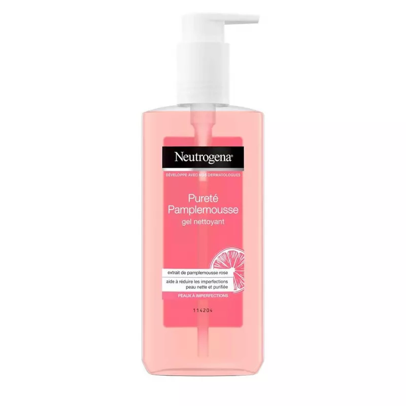 Neutrogena Pureté Pamplemousse é Gel Nettoyant Visage Peaux é Imperfections é 200 ml