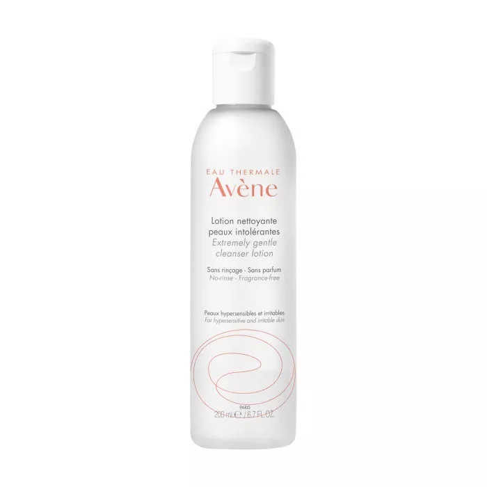 Avéne Tolérance Lotion Nettoyante Gélifiée é Visage et Yeux, Peaux Sensibles et Réactives, 200ml