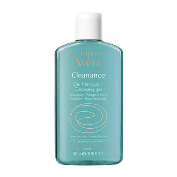 Avéne Cleanance é Gel Nettoyant Purifiant Sans Savon é Visage et Dos é Peaux Grasses é Imperfections, 200ml