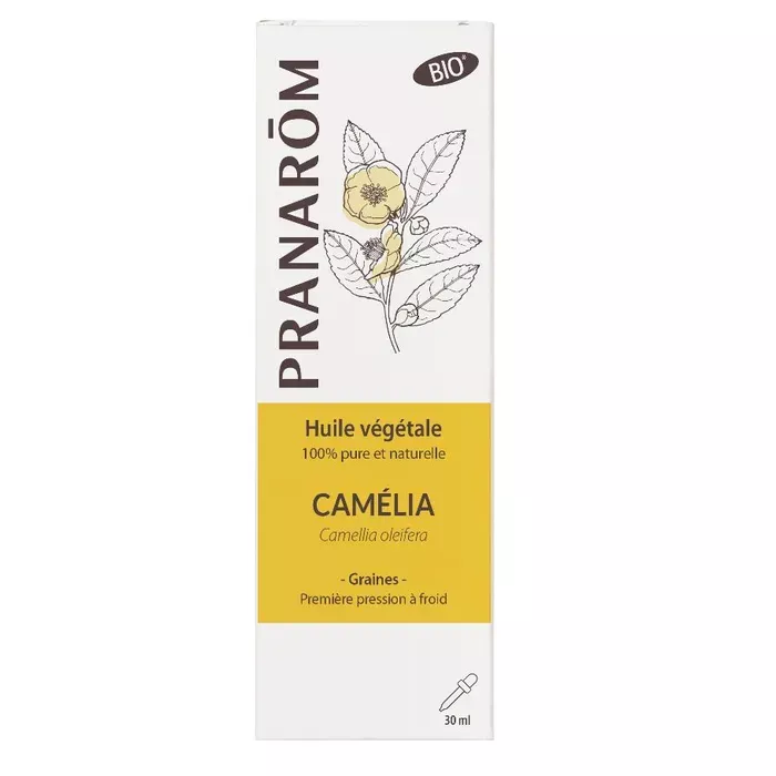 PRANAROM Huile Végétale de Camélia Bio 30ml é Nourrissante et Antioxydante