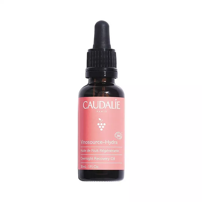 CAUDALIE VINOSOURCE HYDRA - Huile de Nuit Régénérante Bio - Peaux Séches, 30ml