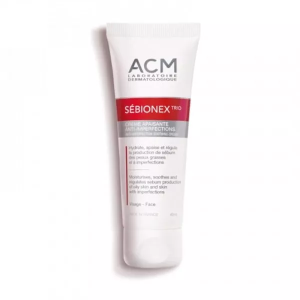 ACM SéBIONEX TRIO CRéME APAISANTE ANTI-IMPERFECTIONS 40ml