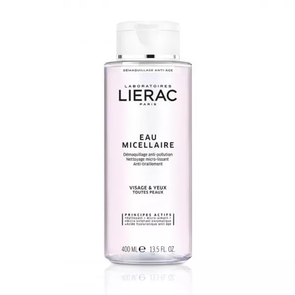 Lierac Eau Micellaire Démaquillante Anti-ége 400ml é Nettoie, Démaquille & Hydrate