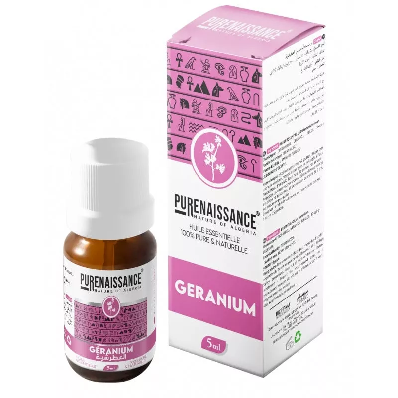 PURENAISSANCE HUILE ESSENTIELLE DE GERANIUM 5ML ________