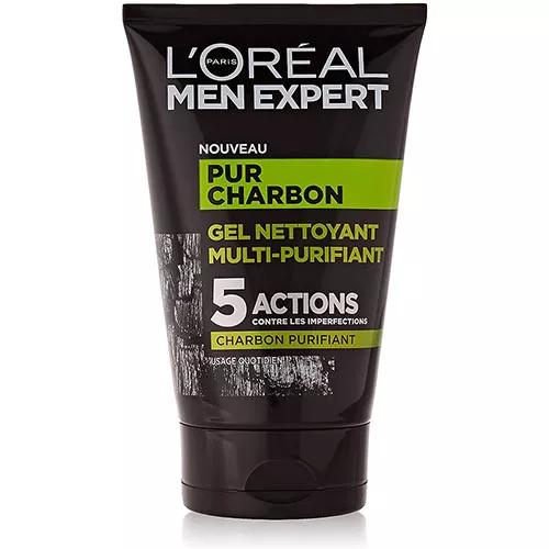 L'Oréal Men Expert Gel Nettoyant Multi-Purifiant Pur Charbon - 100ml
