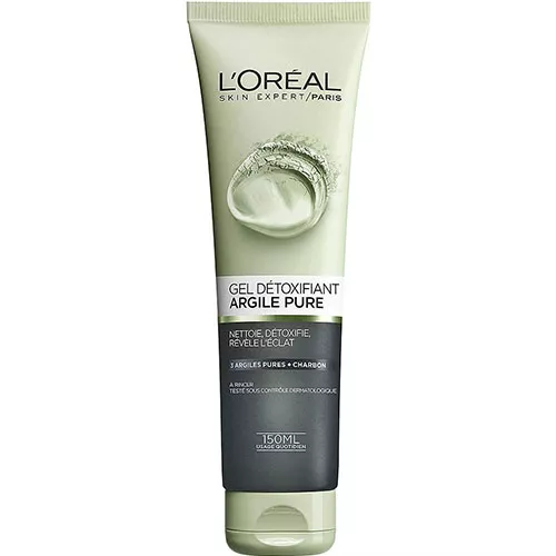 L'Oreal Gel Nettoyant Detox Visage é L'Argile Et Au Charbon 150 Ml