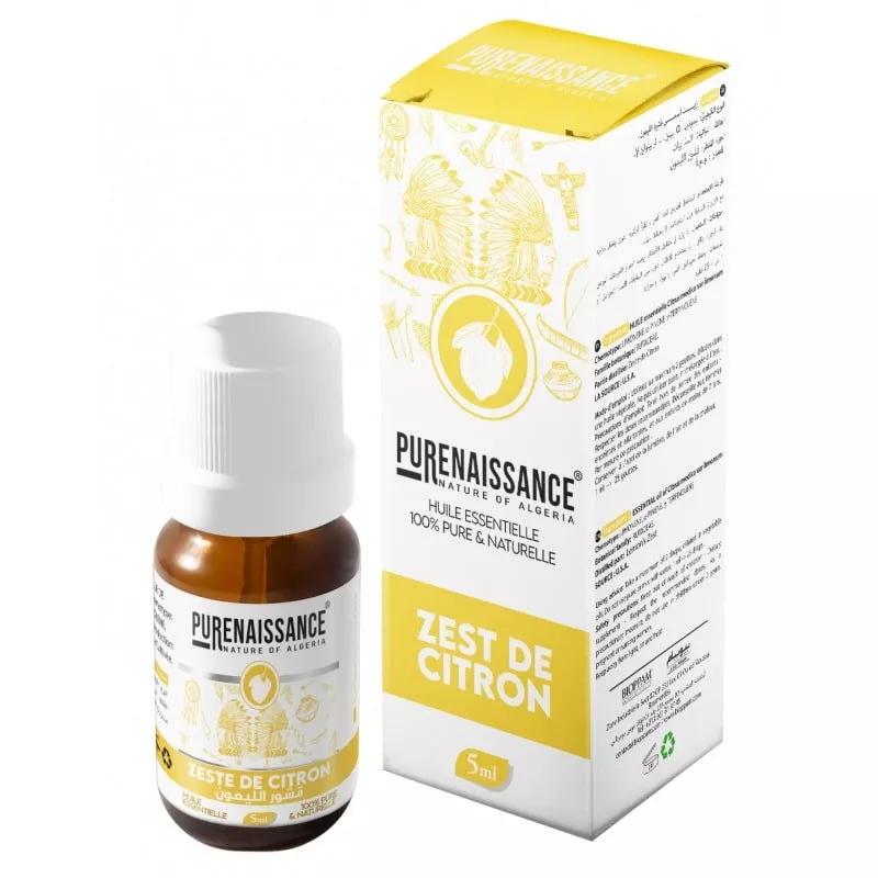PURENAISSANCE HUILE ESSENTIELLE DE ZEST DE DE CITRON 5ml