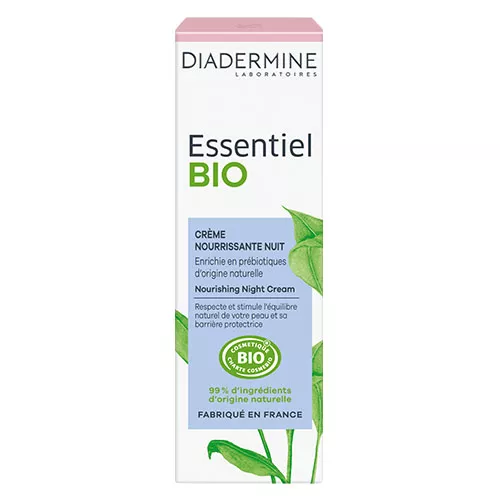 Diadermine CRéME NOURRISSANTE NUIT ESSENTIEL BIO, 50ml