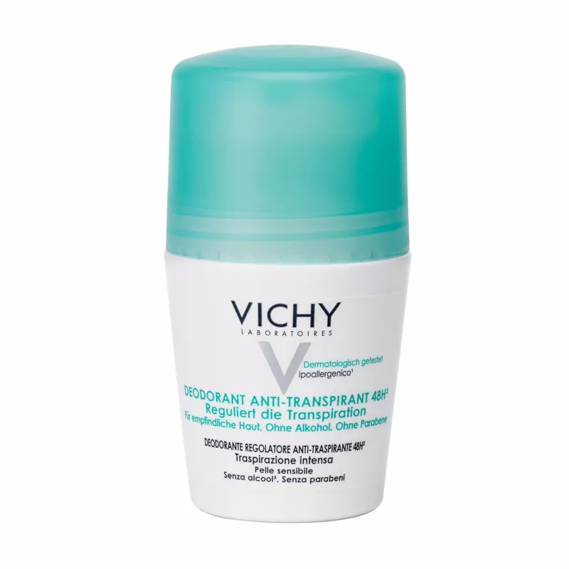 Vichy Déodorant Anti-Transpirant Roll-On 48h é Transpiration Intense, 50ml