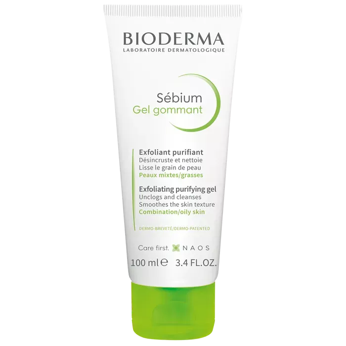 SEBIUM - Gel Gommant Exfoliant et Purifiant - Peaux Mixtes é Grasses, 100ml