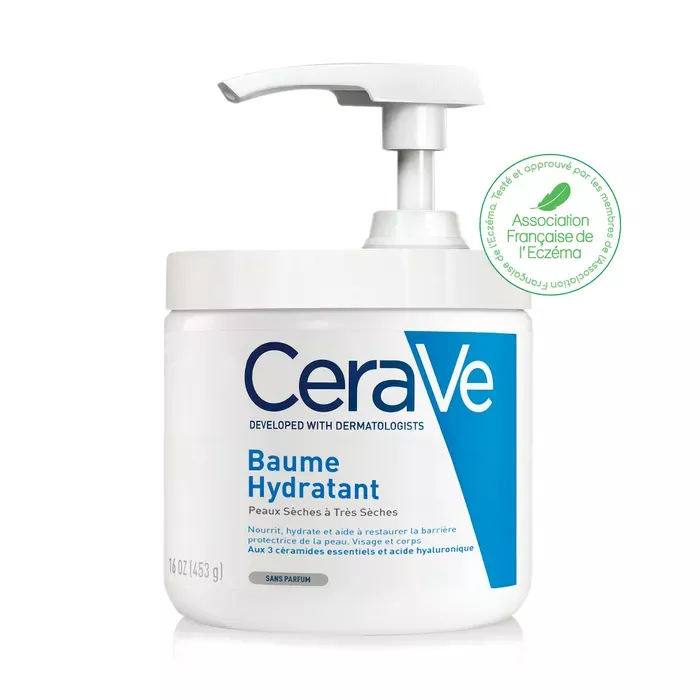 CERAVE Baume Hydratant - Visage et Corps Peaux Séches é trés Séches pot, 454 ml