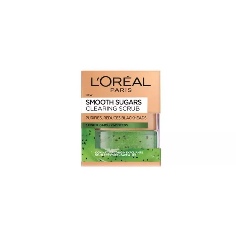 L'OREAL SMOOTH SUGARS CLEAR SCRUB KIWI 50ML