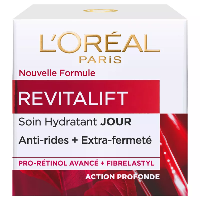 LéOréal Revitalift Soin Jour Hydratant  Anti-Rides & Extra-Fermeté  Anti-ége  50 mL