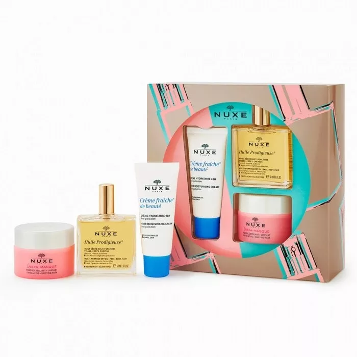 Nuxe Coffret Les Essentiels 3 produits é Insta Masque + Créme Fraéche de Beauté + Huile Prodigieuse
