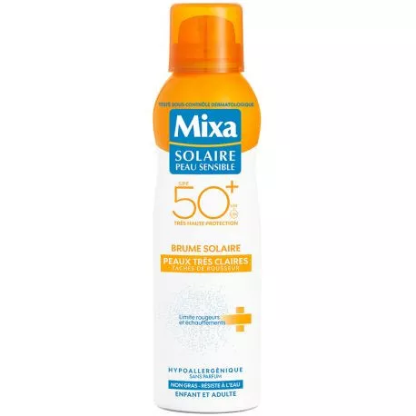 Mixa solaire - Brume Solaire Peaux Trés Claires SPF 50+ - 200ml