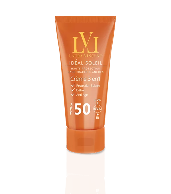 Laura Vincent Idéal Soleil Créme 3 en 1 SPF 50 UVB/UVA + IR 50 ml