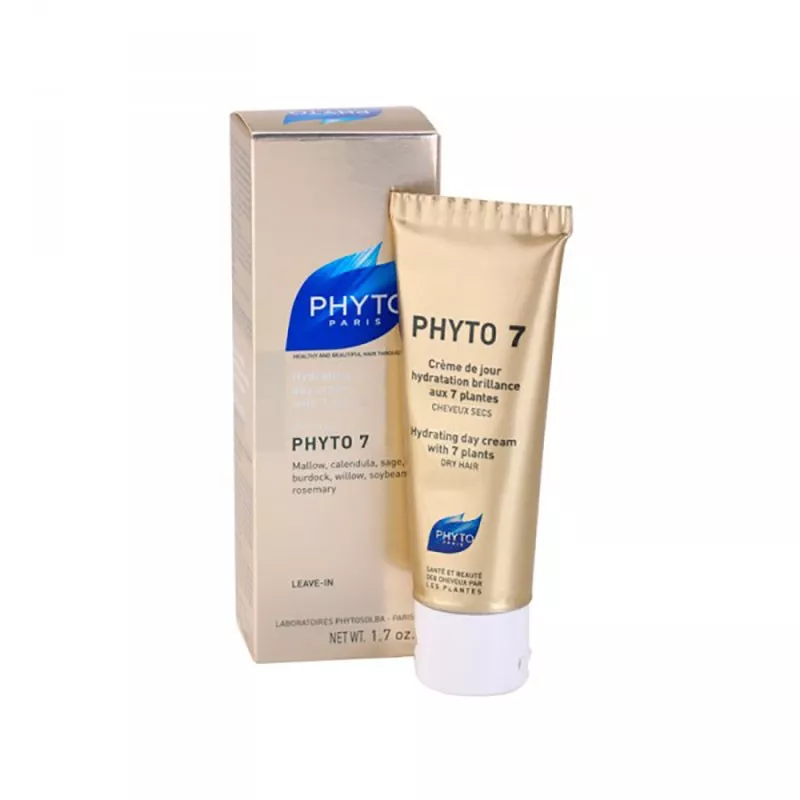 Phyto Nutrition - Créme de Jour Nourrissante Phyto 7 - Cheveux Secs et Trés Secs, 50ml