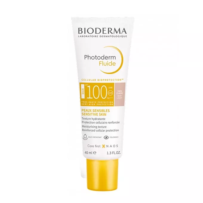 BIODERMA PHOTODERM FLUIDE MAX SPF 100 TEINTE TRES CLAIRE