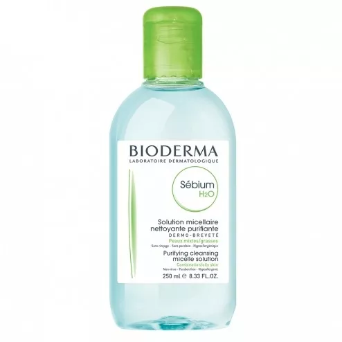 Bioderma Sébium H2O - Eau Micellaire Peaux Mixtes é Grasses, 250ml