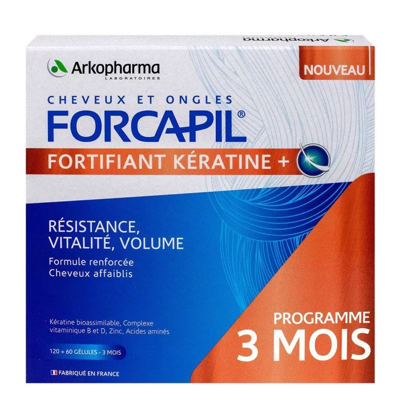 FORCAPIL FORTIFIANT KéRATINE 180 GELULES