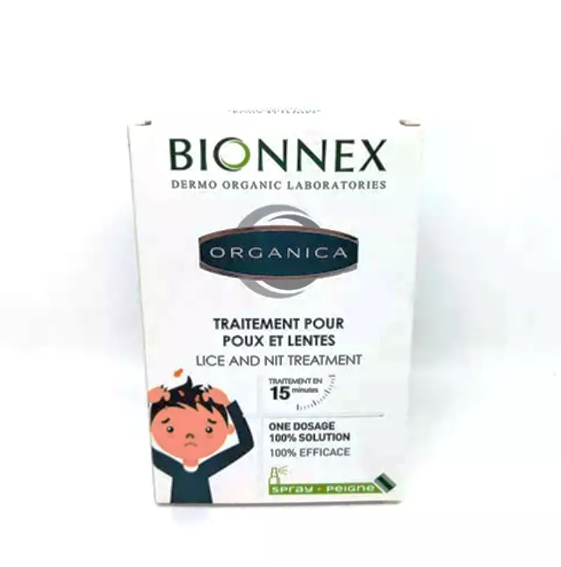 BIONNEX traitement pour poux et lentes (spray+peigne)