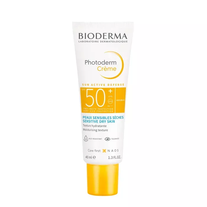 BIODERMA PHOTODERM - Créme Solaire Invisible SPF50+ Peaux Sensibles Séches, 40ml
