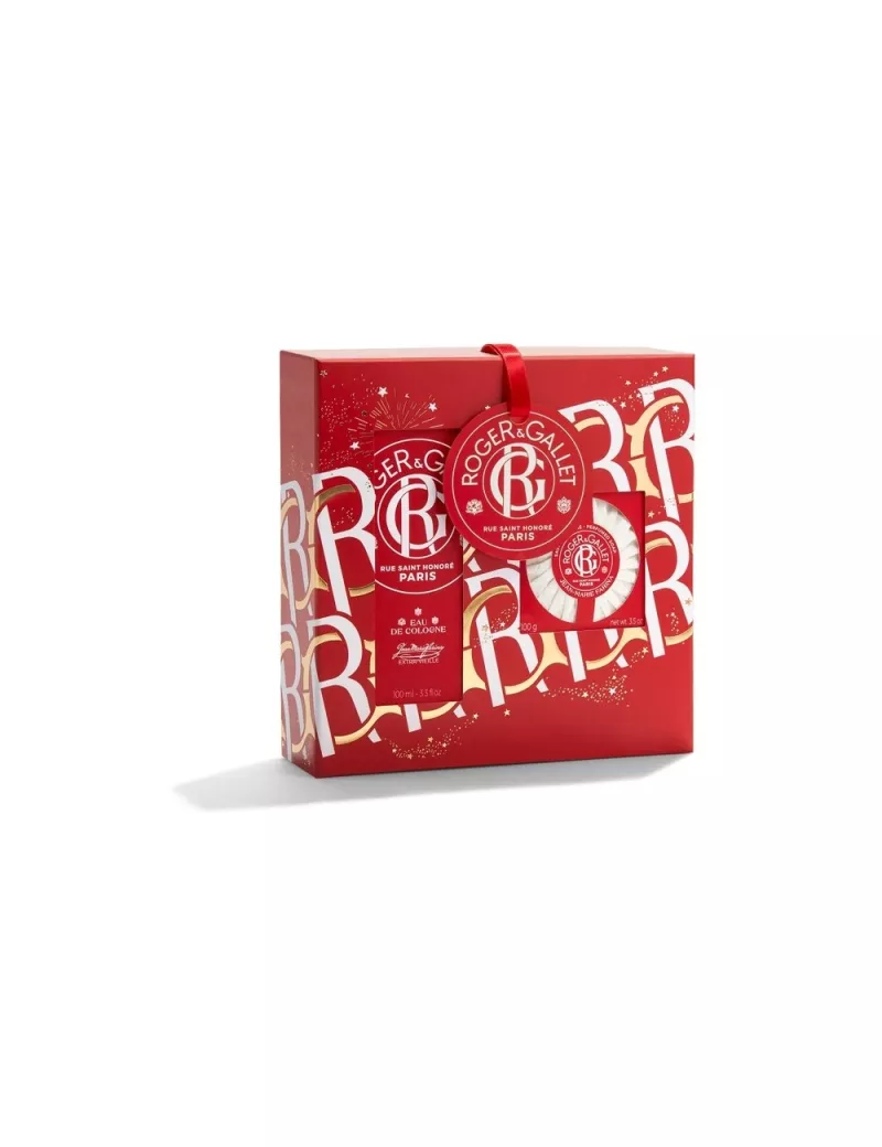 Roger & Gallet Jean Marie Farina Coffret é Eau Parfumée Bienfaisante 100ml + Savon Offert