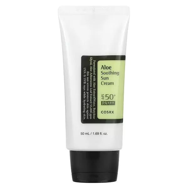 CosRx Créme Solaire Apaisante é l'Aloés, PA+++, FPS 50+, 50 ml