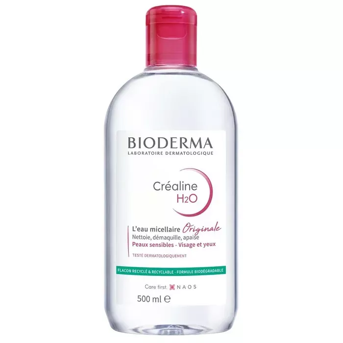 BIODERMA CREALINE H2O - Eau Micellaire Démaquillante 500ml