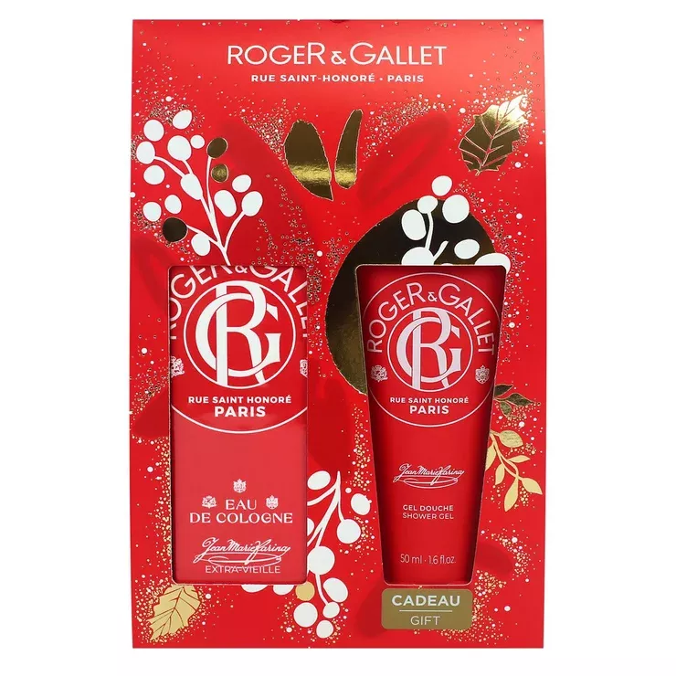 Roger & Gallet Coffret Jean-Marie Farina é Eau de Cologne 30ml + Gel Douche Vivifiant 50ml Offert