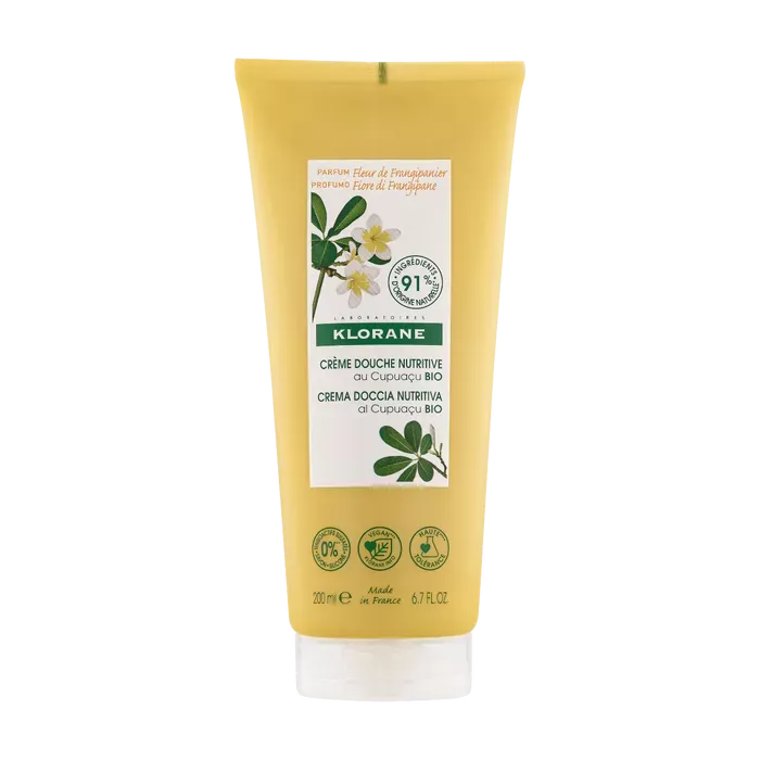 KLORANE DOUCHE - Créme de Douche Nutritive Fleur de Frangipanier, 200ml