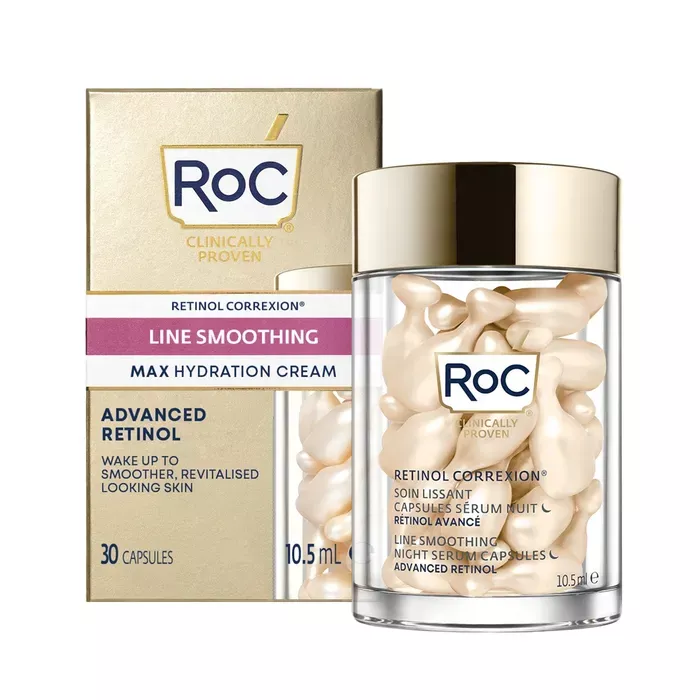 Roc Retinol Correxioné Capsules Sérum Nuit Soin Lissant - 30 Capsules