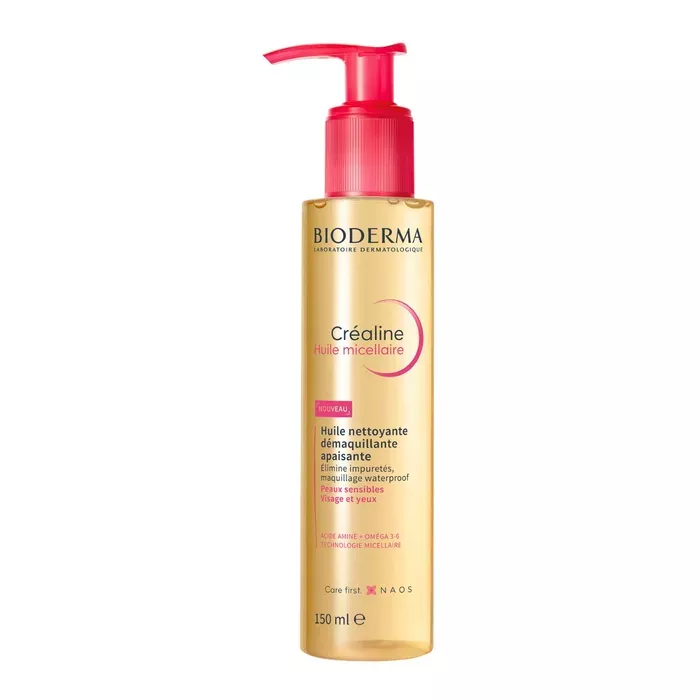 Bioderma Créaline Huile Micellaire Démaquillante Apaisante - Visage & Yeux - Peaux Sensibles 150ml