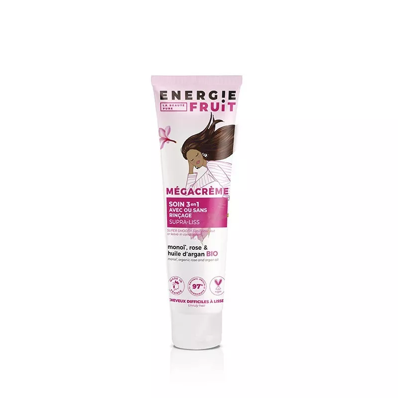 énergie Fruit - Mégacréme Supra-Liss 3-en-1 - Soin Démélant Cheveux 150ml