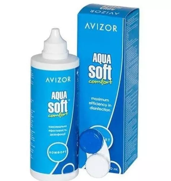 Avizor AquaSoft Comfort - Solution d'Entretien pour Lentilles Souples 100ml