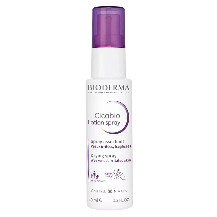 BIODERMA CICABIO - Lotion Spray Asséchant - Peaux Irritées et Fragilisées, 40ml