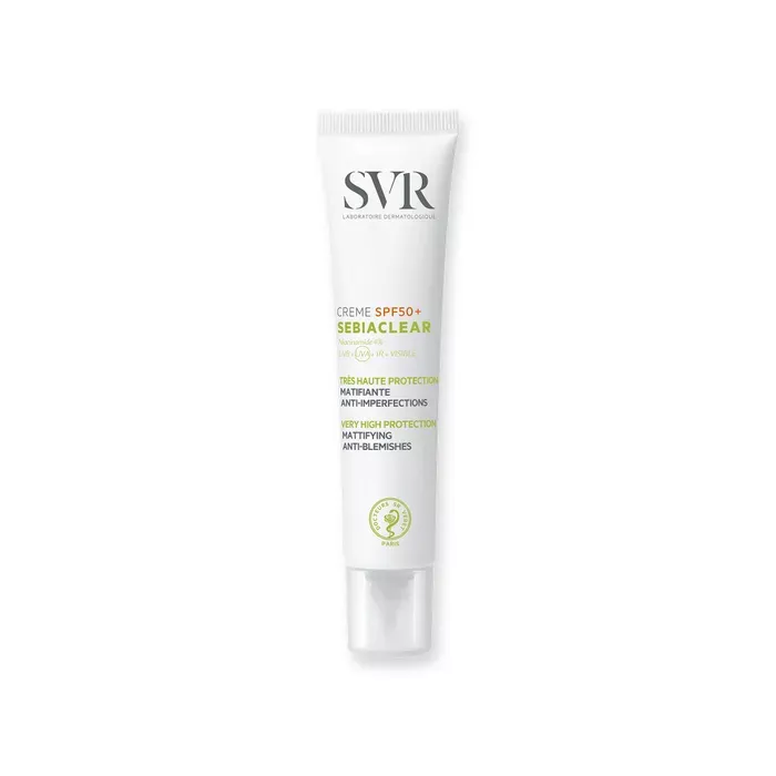 SEBIACLEAR Créme Matifiante SPF50+ é Peaux Grasses é Imperfections, 40ml