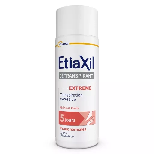 ETIAXIL Détranspirant Extréme - Pieds & Mains Peaux Normales, 100ml