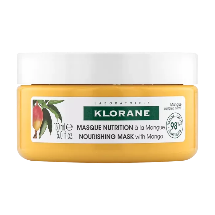 Klorane Masque Nutrition é la Mangue - Cheveux Secs & Pointes Abémées, 150ml
