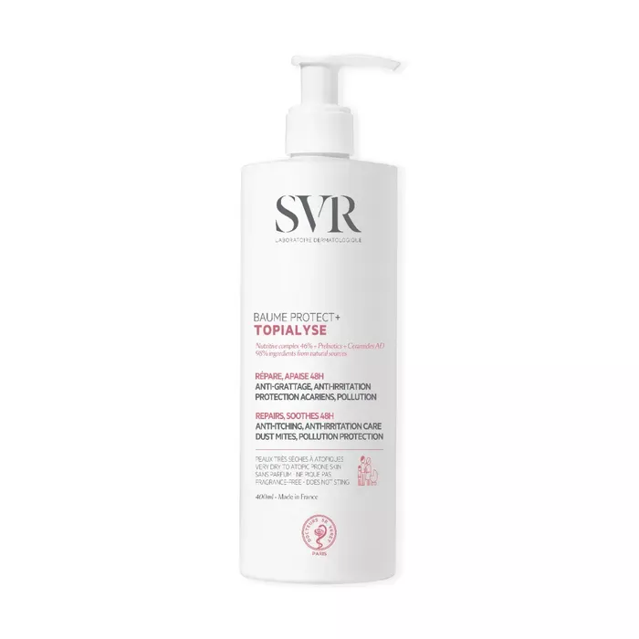 SVR Topialyse Baume Protect+ - Répare et Apaise 48H - Visage et Corps - 400ml