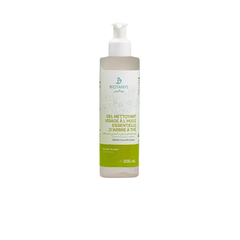 Biotanys Gel Nettoyant Visage é Purifiant é léHuile Essentielle déArbre é Thé, 200ml