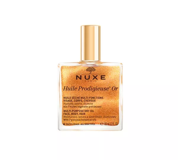 Nuxe Huile Prodigieuseé Or é Huile Séche Pailletée Multi-Usages, 100ml