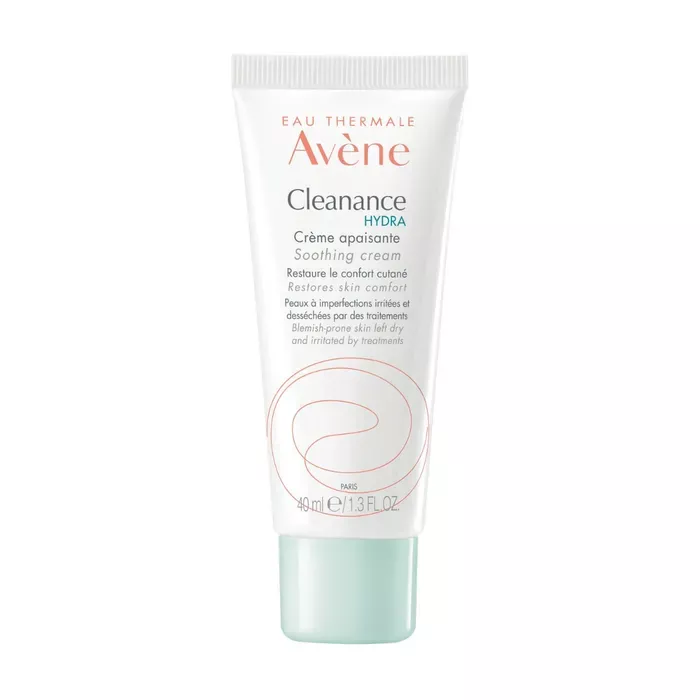 Avéne Cleanance Hydra é Créme Apaisante Visage é Peaux é Imperfections Irritées et Desséchées, 40ml