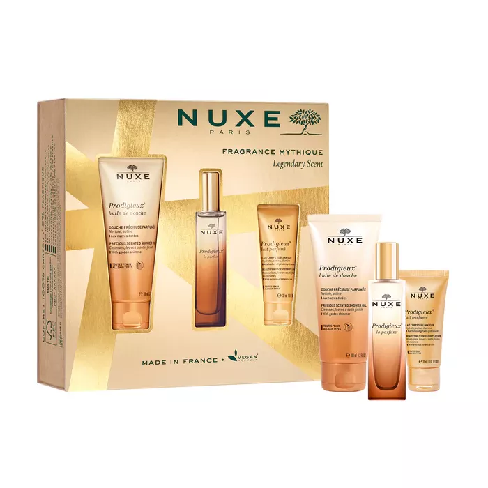 Nuxe Coffret Fragrance Mythique é Parfum, Huile de Douche & Lait Parfumé