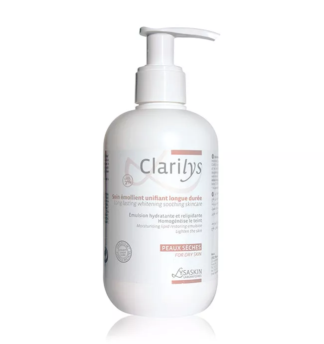 Clarilys Soin émollient Unifiant 200ml Hydratation pour Tous Types de Peau